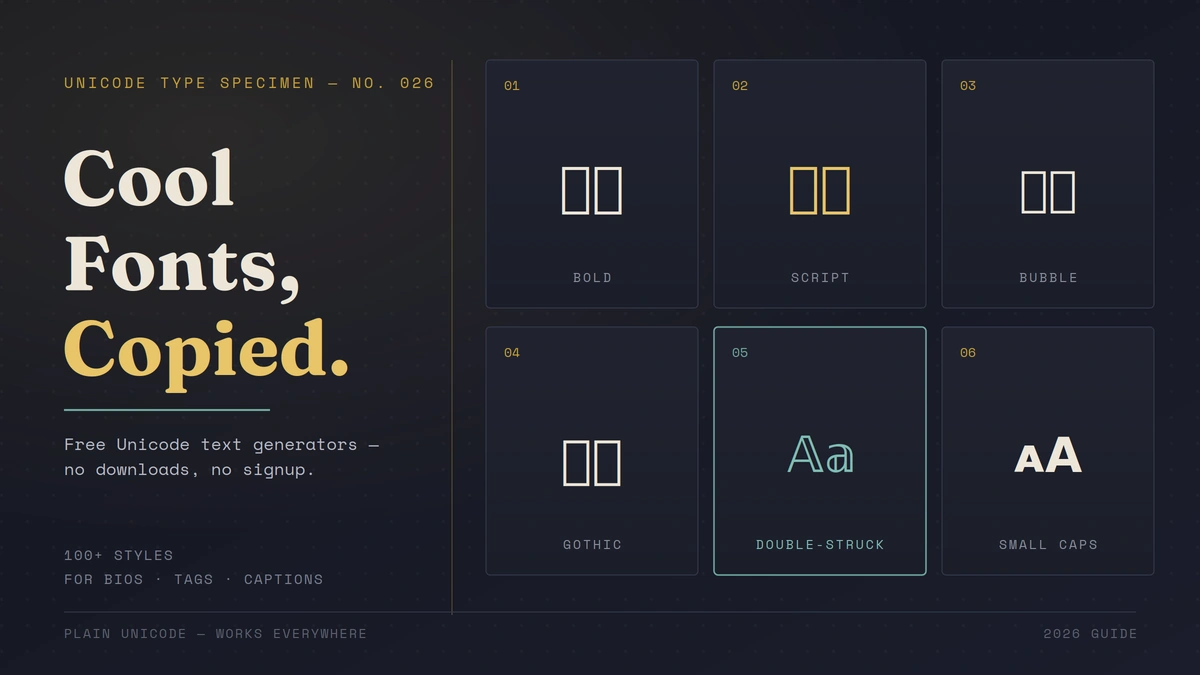 Cool Fonts Copy and Paste Free
