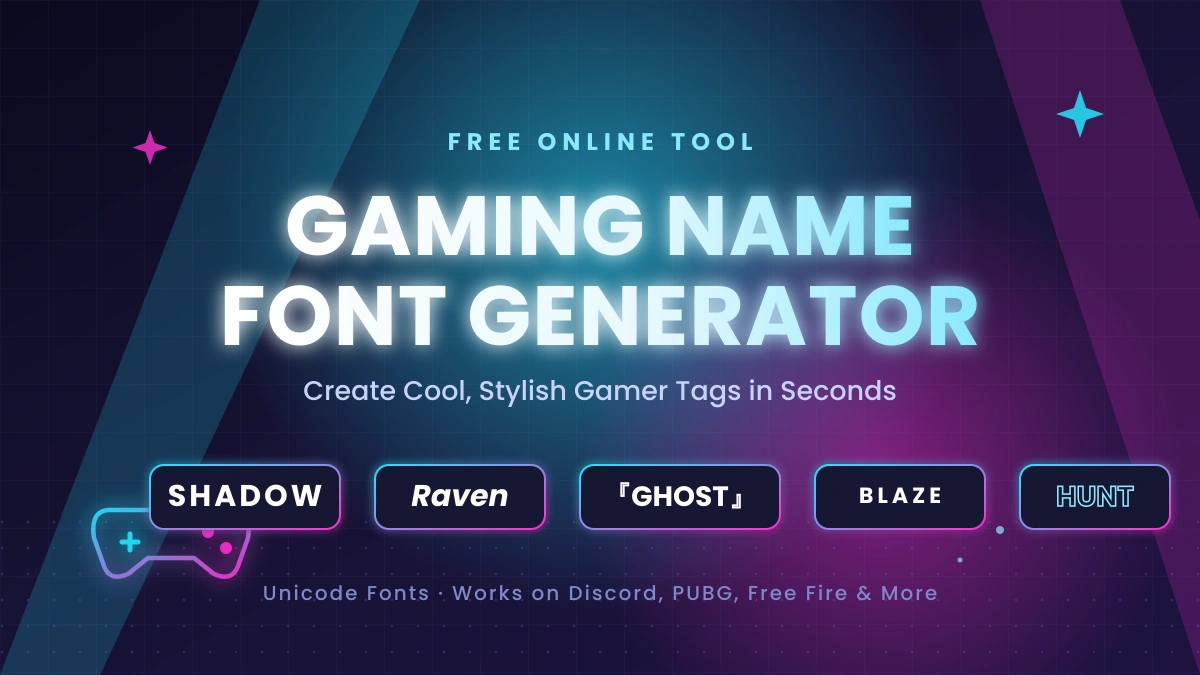 Cool Gaming Name Font Generator: How to Build a Gamer Tag People Actually Remember